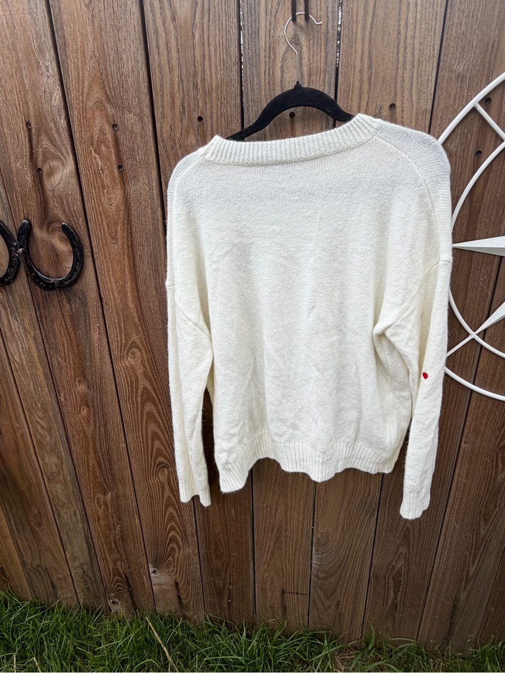 Classic Crewneck Women's Sweater in Off-White